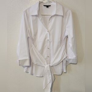 Zac & Rachel Classic White Button-Down with Tie